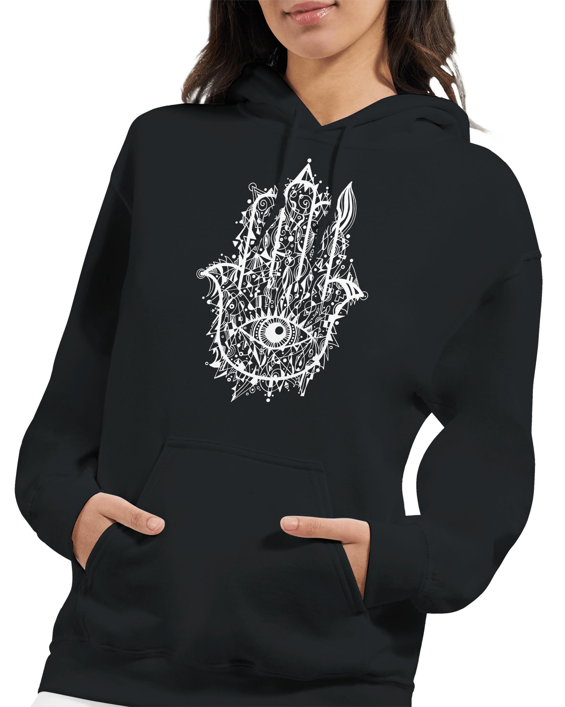 Hamsa Doodle - Classic Unisex Pullover Hoodie apparel