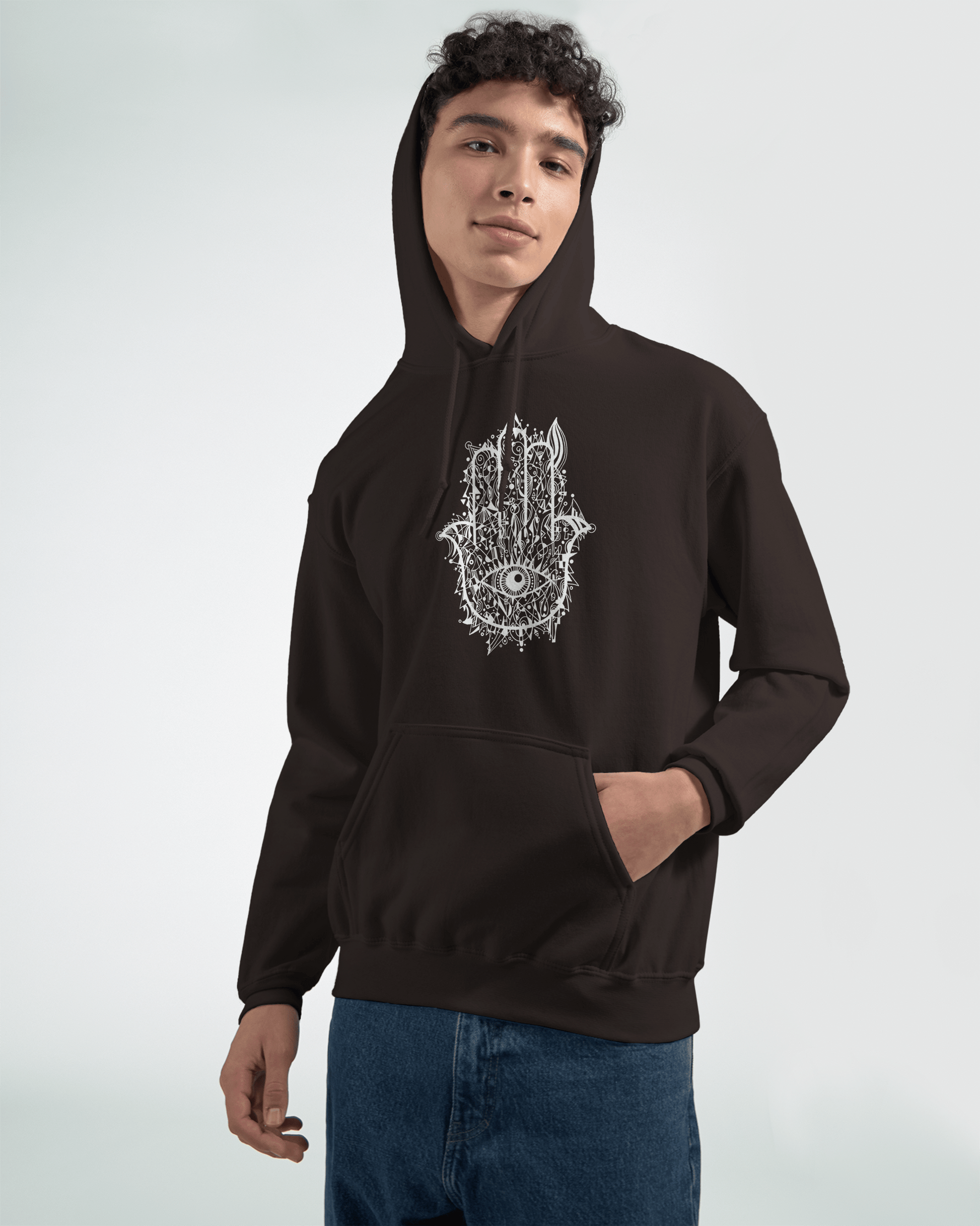 Hamsa Doodle - Classic Unisex Pullover Hoodie apparel