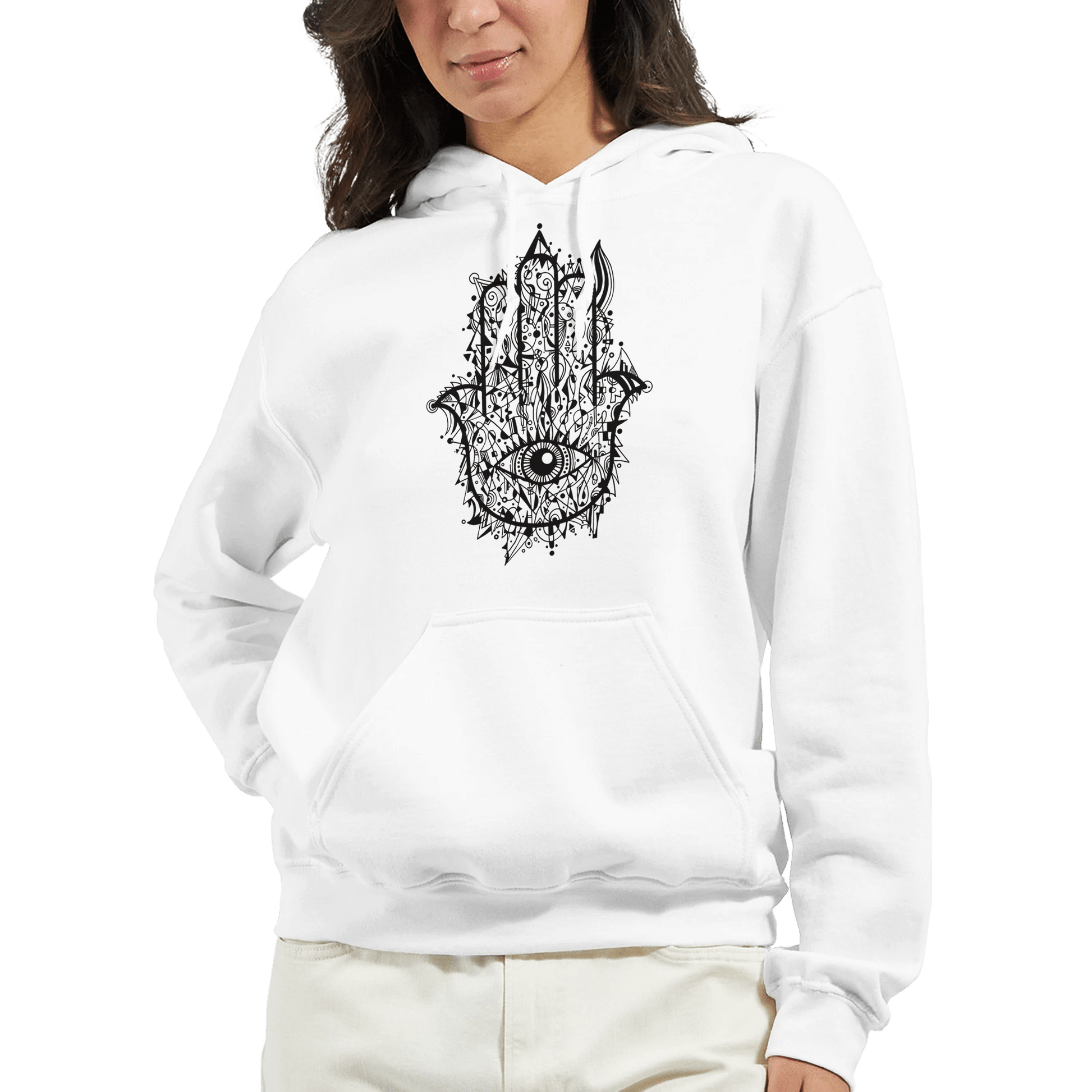 Hamsa Doodle - Classic Unisex Pullover Hoodie apparel
