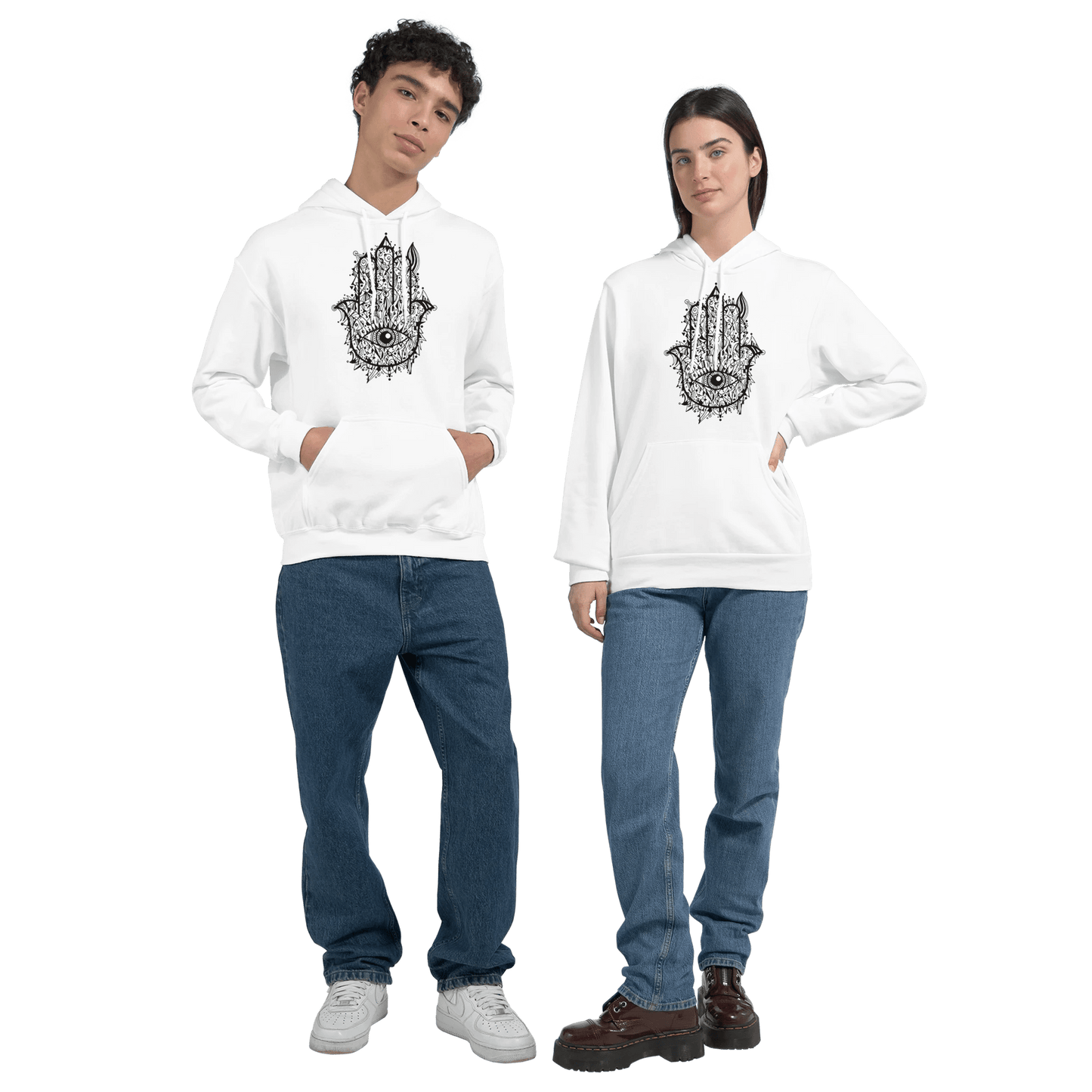 Hamsa Doodle - Classic Unisex Pullover Hoodie apparel