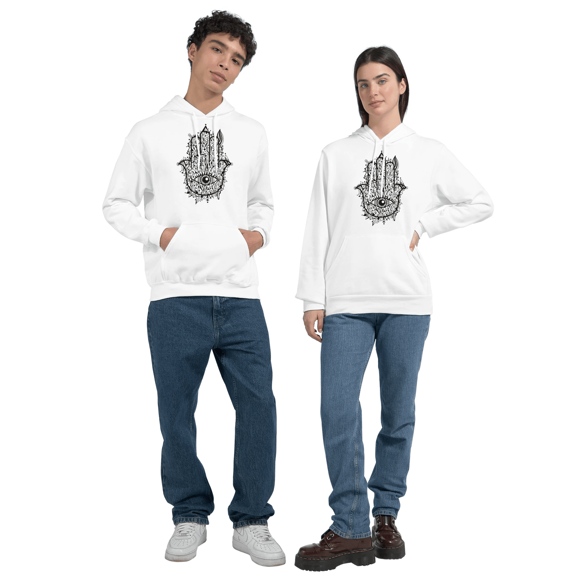 Hamsa Doodle - Classic Unisex Pullover Hoodie apparel