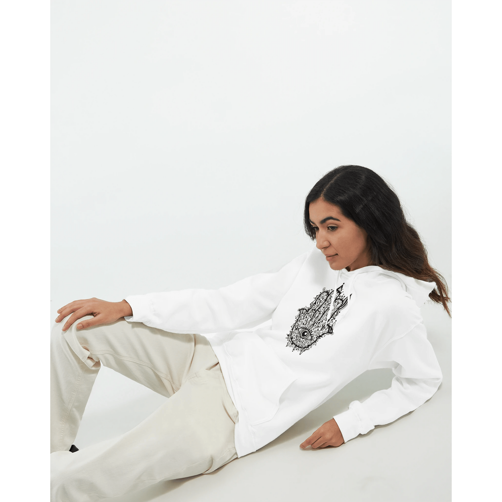 Hamsa Doodle - Classic Unisex Pullover Hoodie apparel