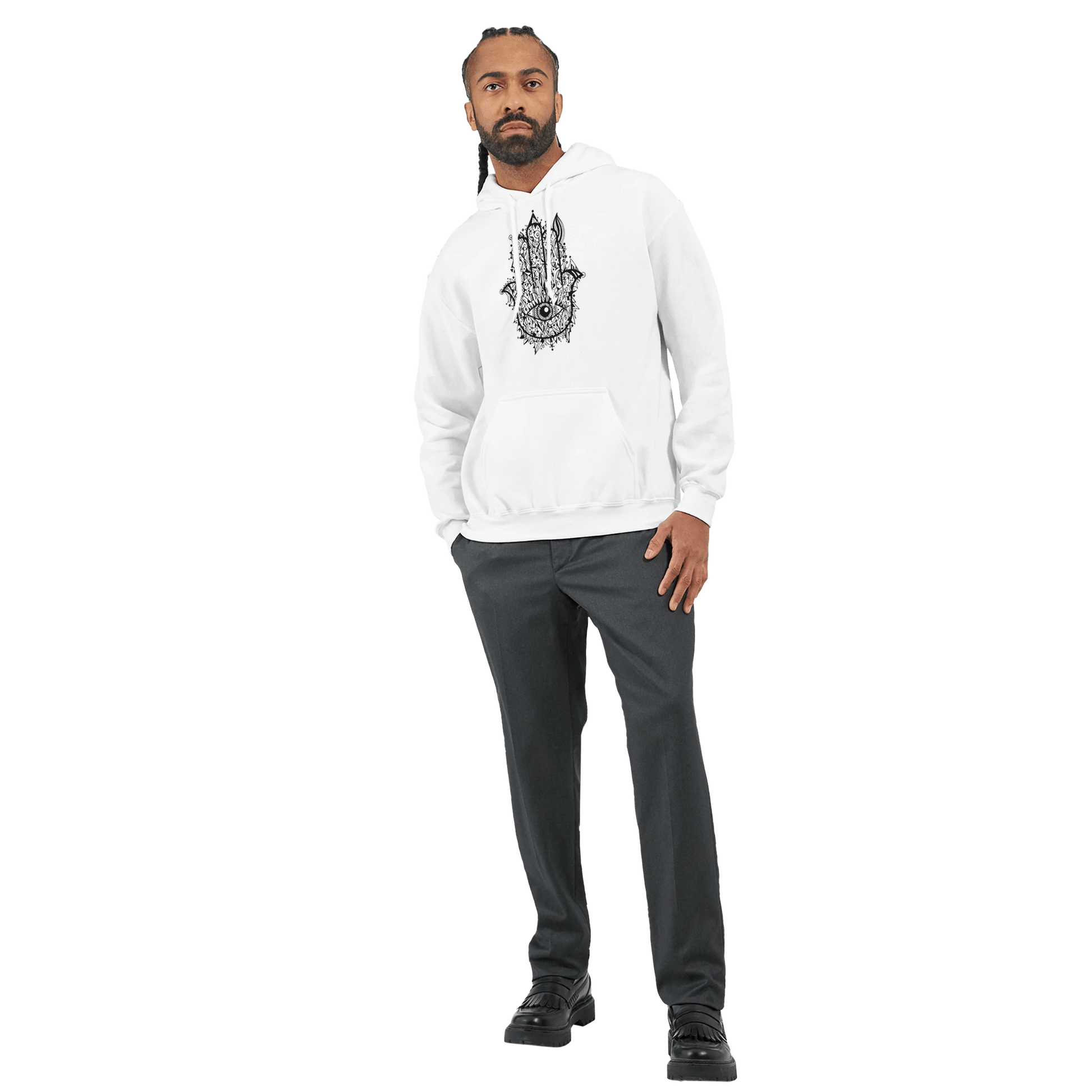 Hamsa Doodle - Classic Unisex Pullover Hoodie apparel