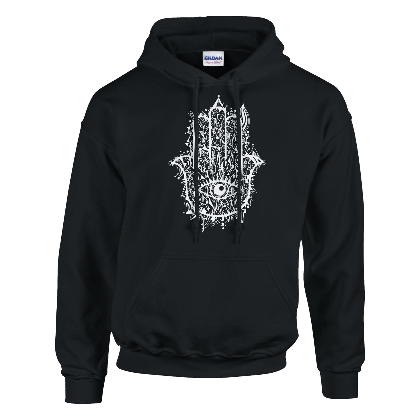 Hamsa Doodle - Classic Unisex Pullover Hoodie apparel Black / S