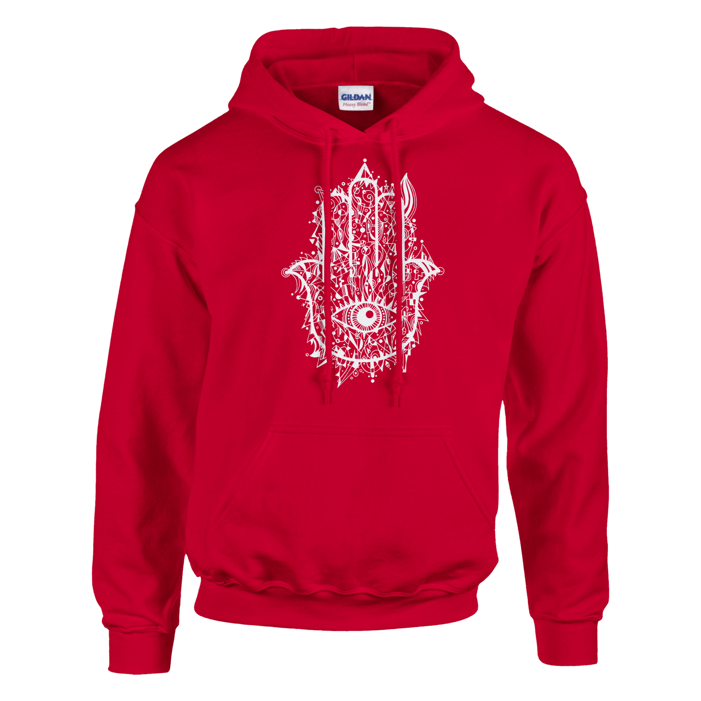Hamsa Doodle - Classic Unisex Pullover Hoodie apparel Red / S
