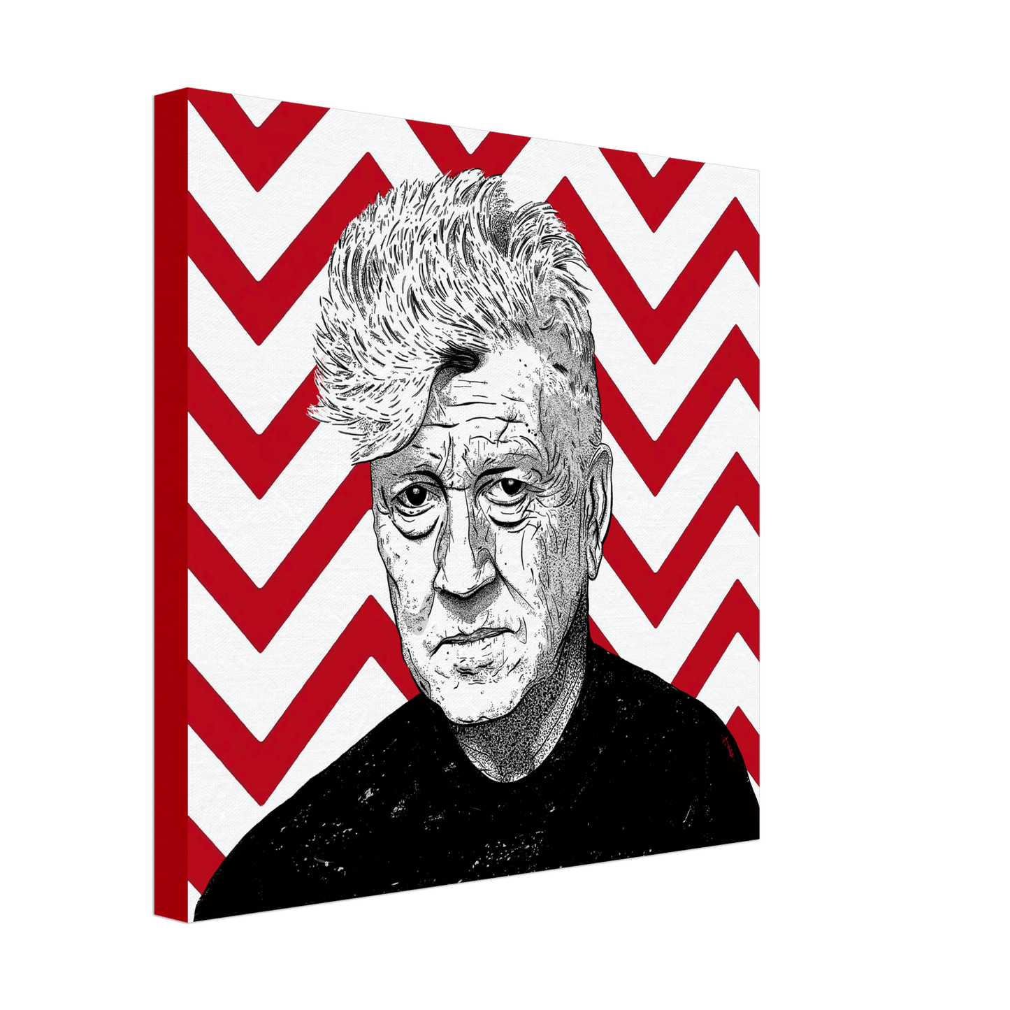 Have A Great Day Today - David Lynch Wall art Print Material 40x40 cm / 16x16″ / Canvas
