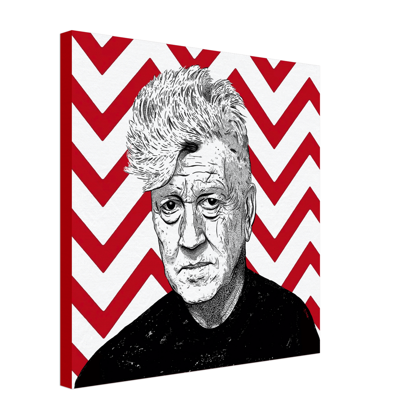 Have A Great Day Today - David Lynch Wall art Print Material 50x50 cm / 20x20″ / Canvas