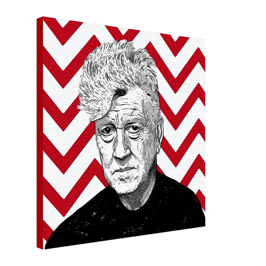 Have A Great Day Today - David Lynch Wall art Print Material 60x60 cm / 24x24″ / Canvas