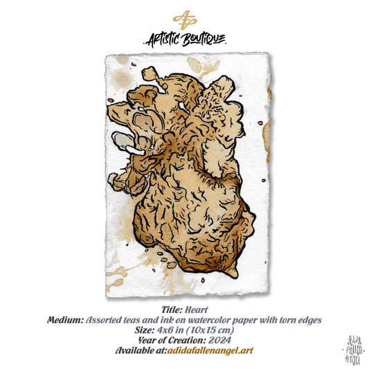 Heart - Original Painting on Paper Painting