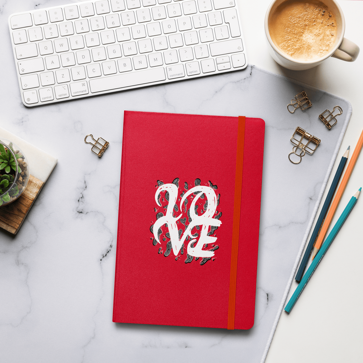 L.O.V.E - Hardcover bound notebook Print Material
