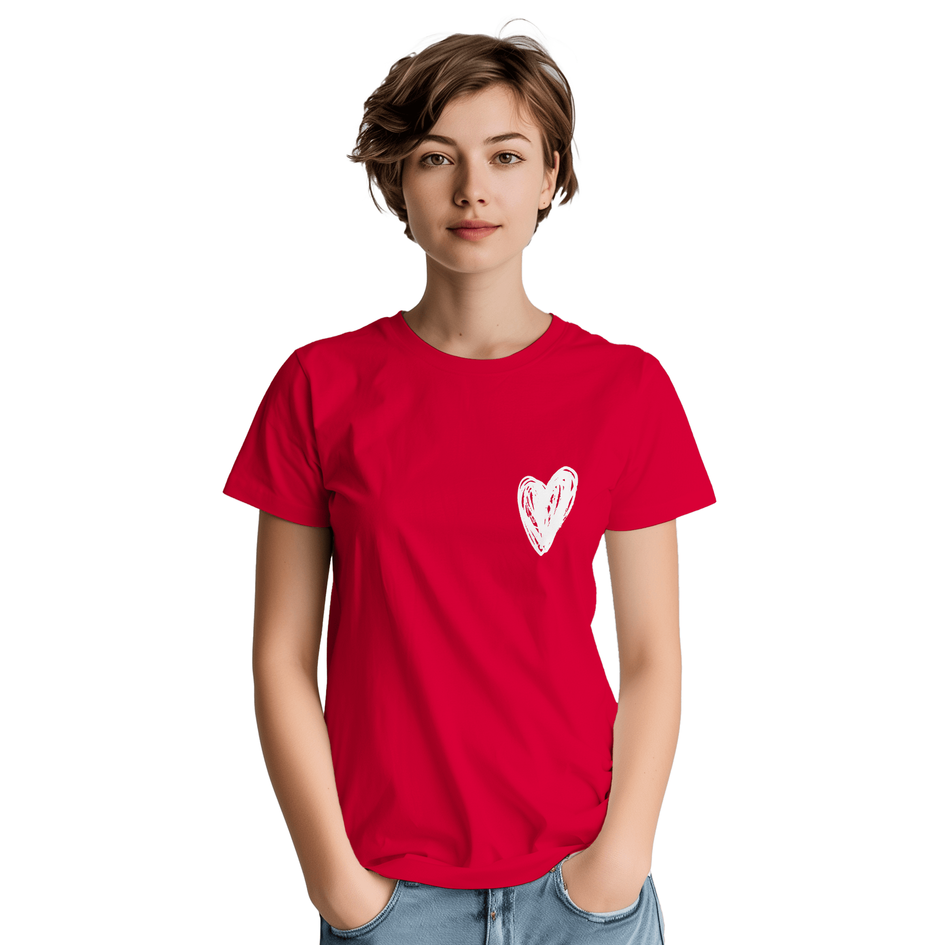 Little Heart - Heavyweight Unisex Crewneck T-shirt apparel