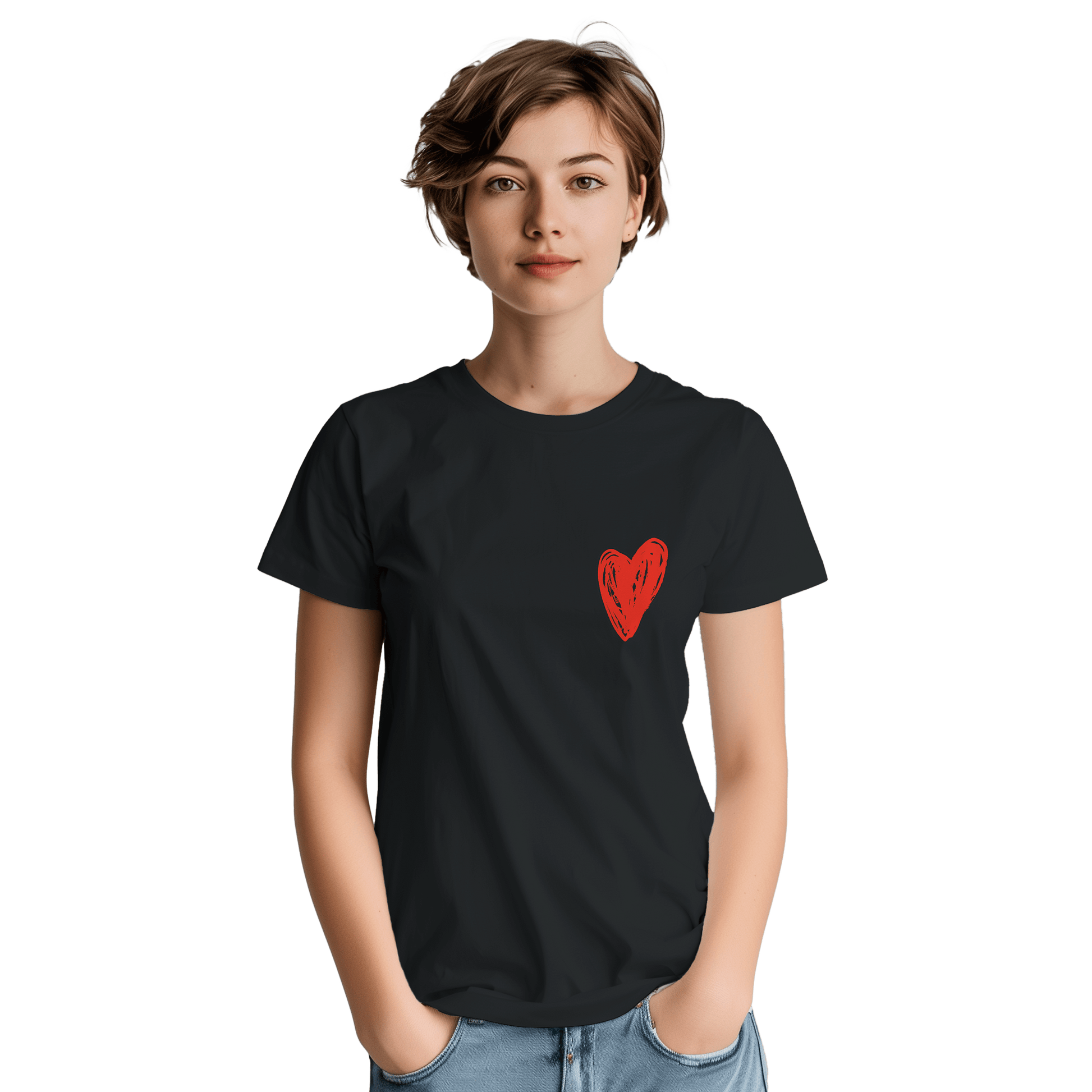 Little Heart - Heavyweight Unisex Crewneck T-shirt apparel