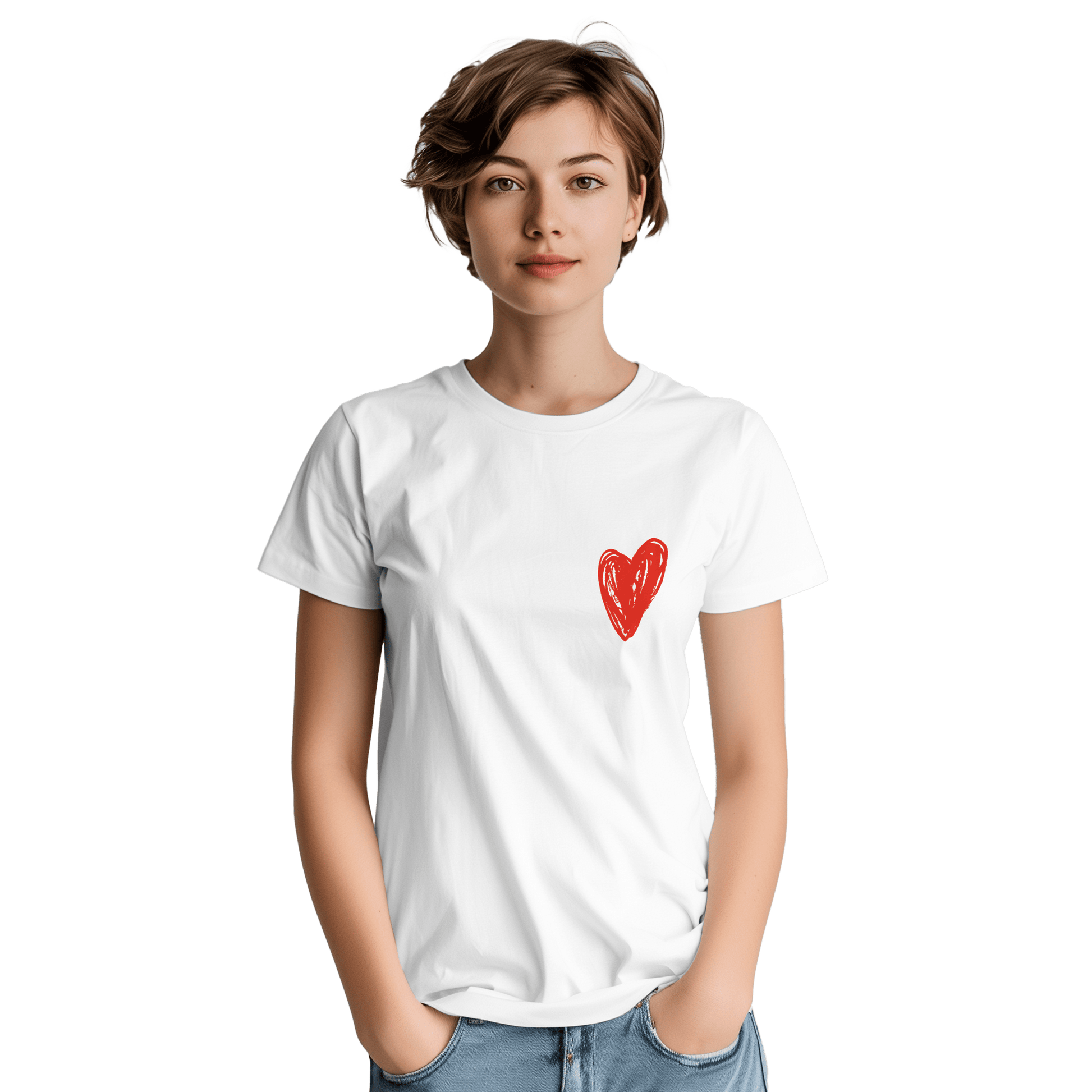 Little Heart - Heavyweight Unisex Crewneck T-shirt apparel