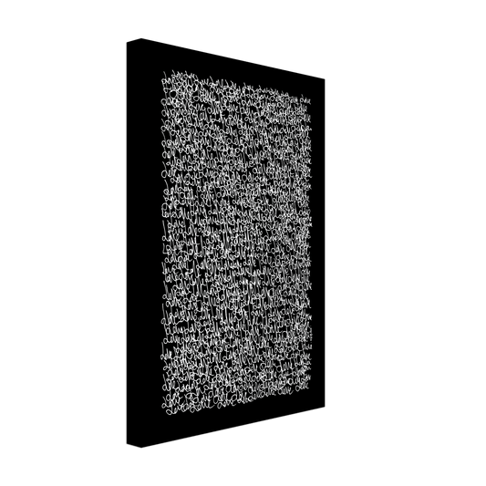 Little Loves - Minimal Typography Wall art Print (Black Edition) Art Prints 30x45 cm / 12x18″ / Canvas