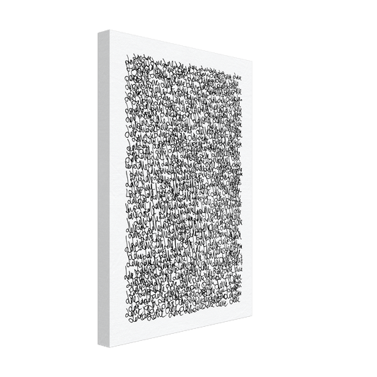 Little Loves - Minimal Typography Wall art Print (White Version) Print Material 30x45 cm / 12x18″ / Canvas