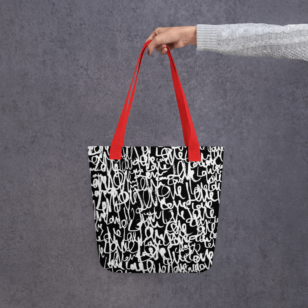 Love Letters All-Over Print Tote Tote Bag