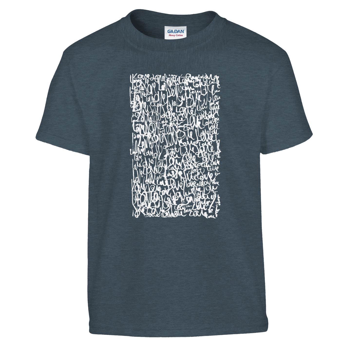 Love Letters - Classic Kids Crewneck T-shirt apparel Dark Heather / S