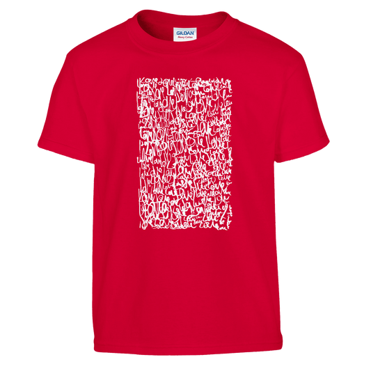 Love Letters - Classic Kids Crewneck T-shirt apparel Red / XS
