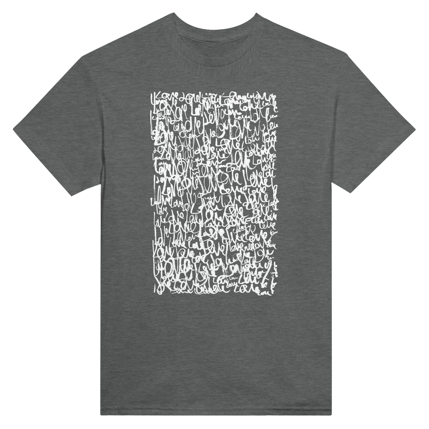 Love Letters - Heavyweight Unisex Crewneck T-shirt apparel Graphite Heather / S