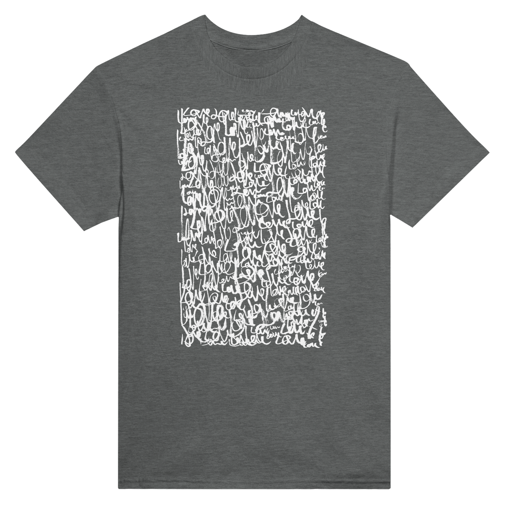 Love Letters - Heavyweight Unisex Crewneck T-shirt apparel Graphite Heather / S