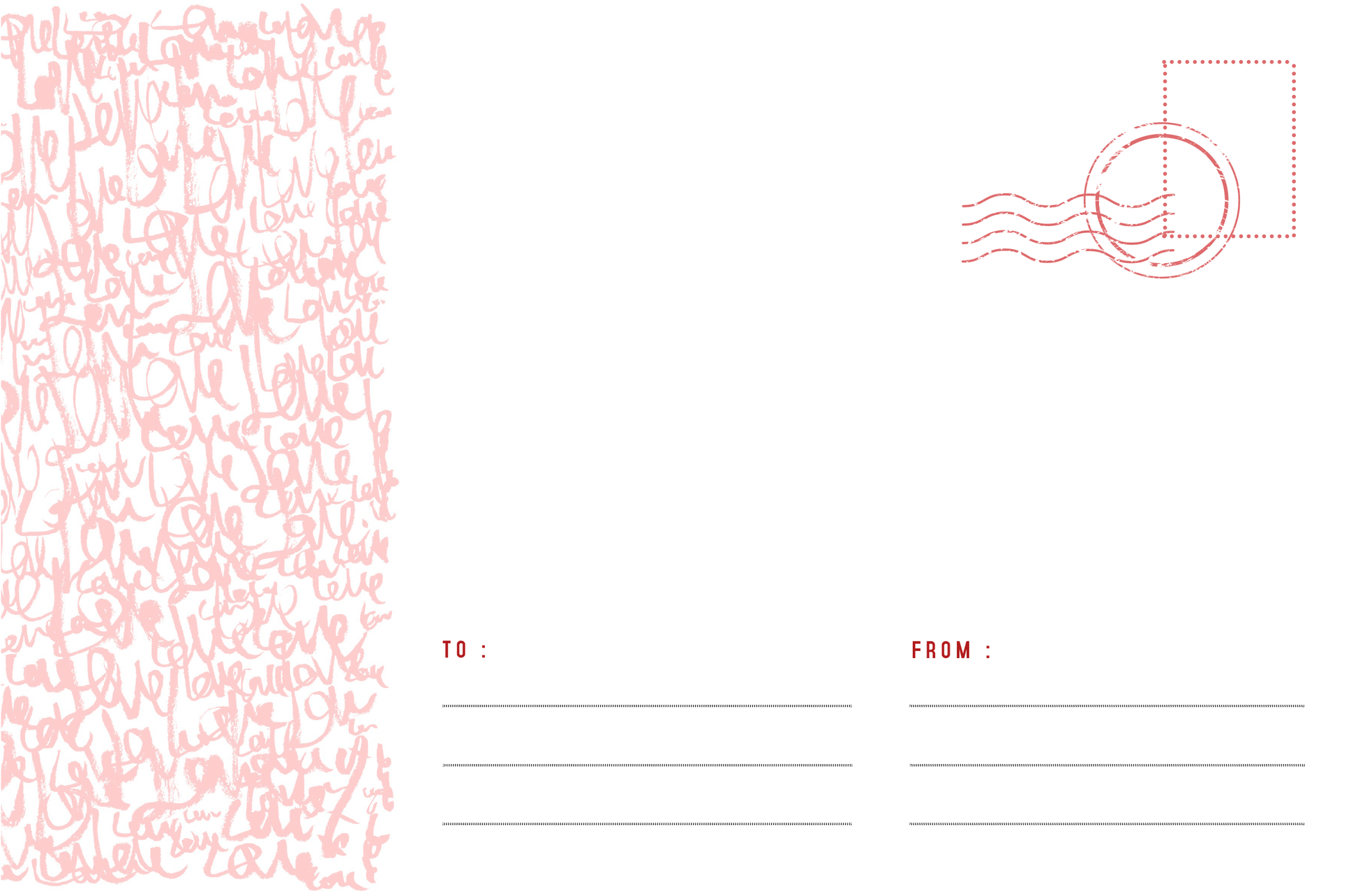 Love Letters - Pack of 10 Postcards With Envelopes Print Material