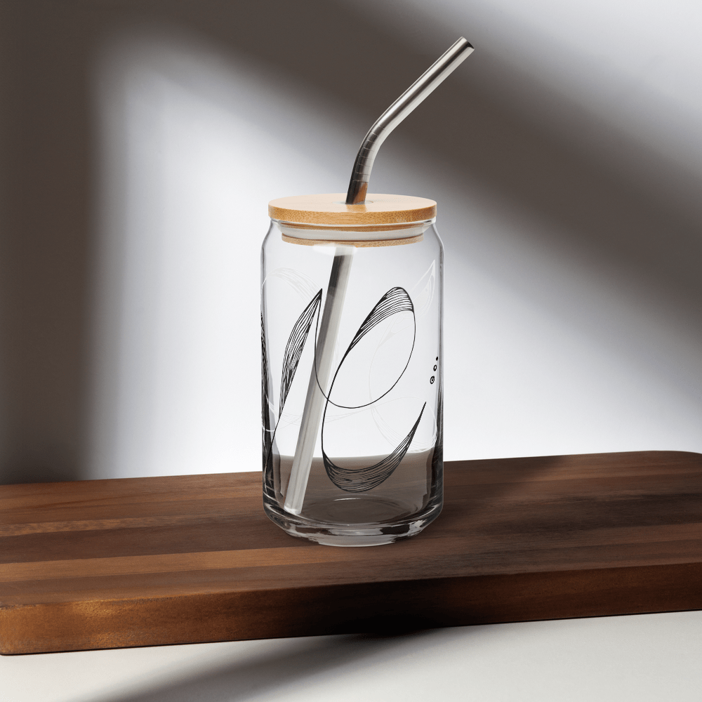 Love Lines - Can-shaped glass Mugs