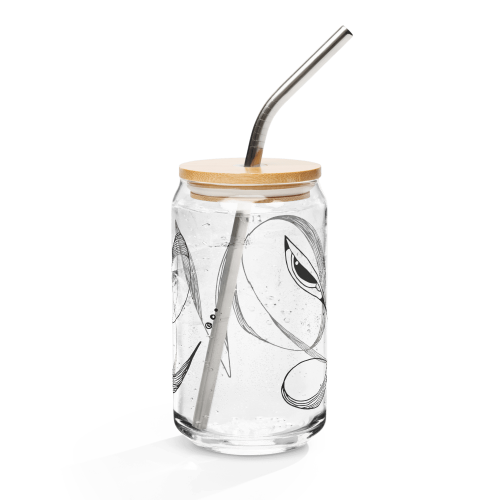 Love Lines - Can-shaped glass Mugs