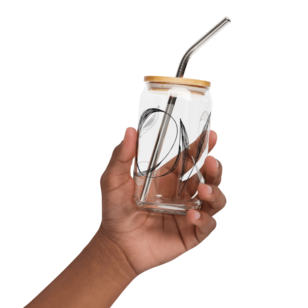 Love Lines - Can-shaped glass Mugs