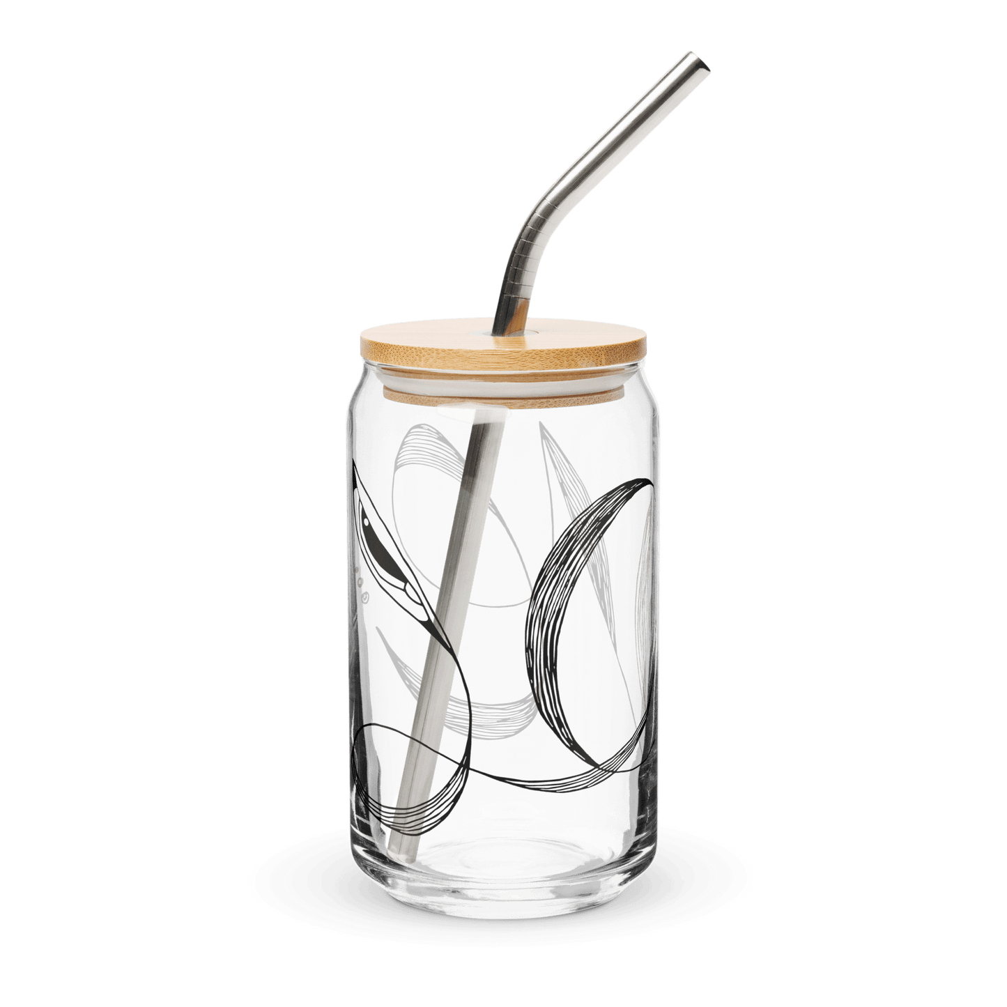 Love Lines - Can-shaped glass Mugs