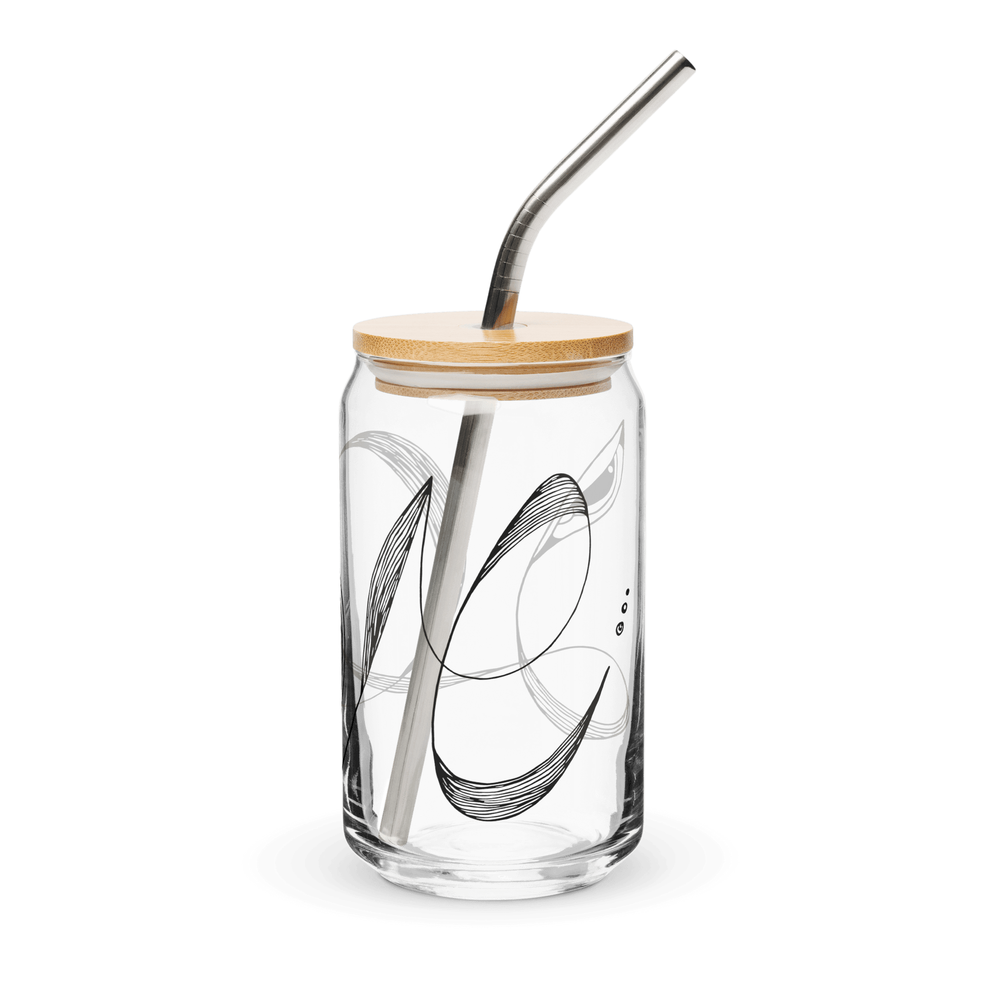 Love Lines - Can-shaped glass Mugs