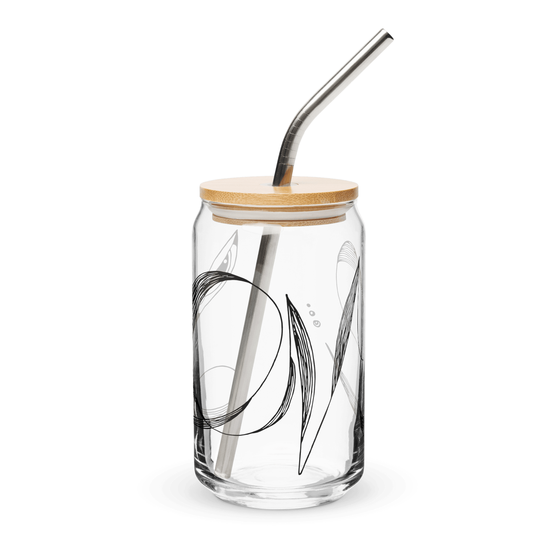 Love Lines - Can-shaped glass Mugs