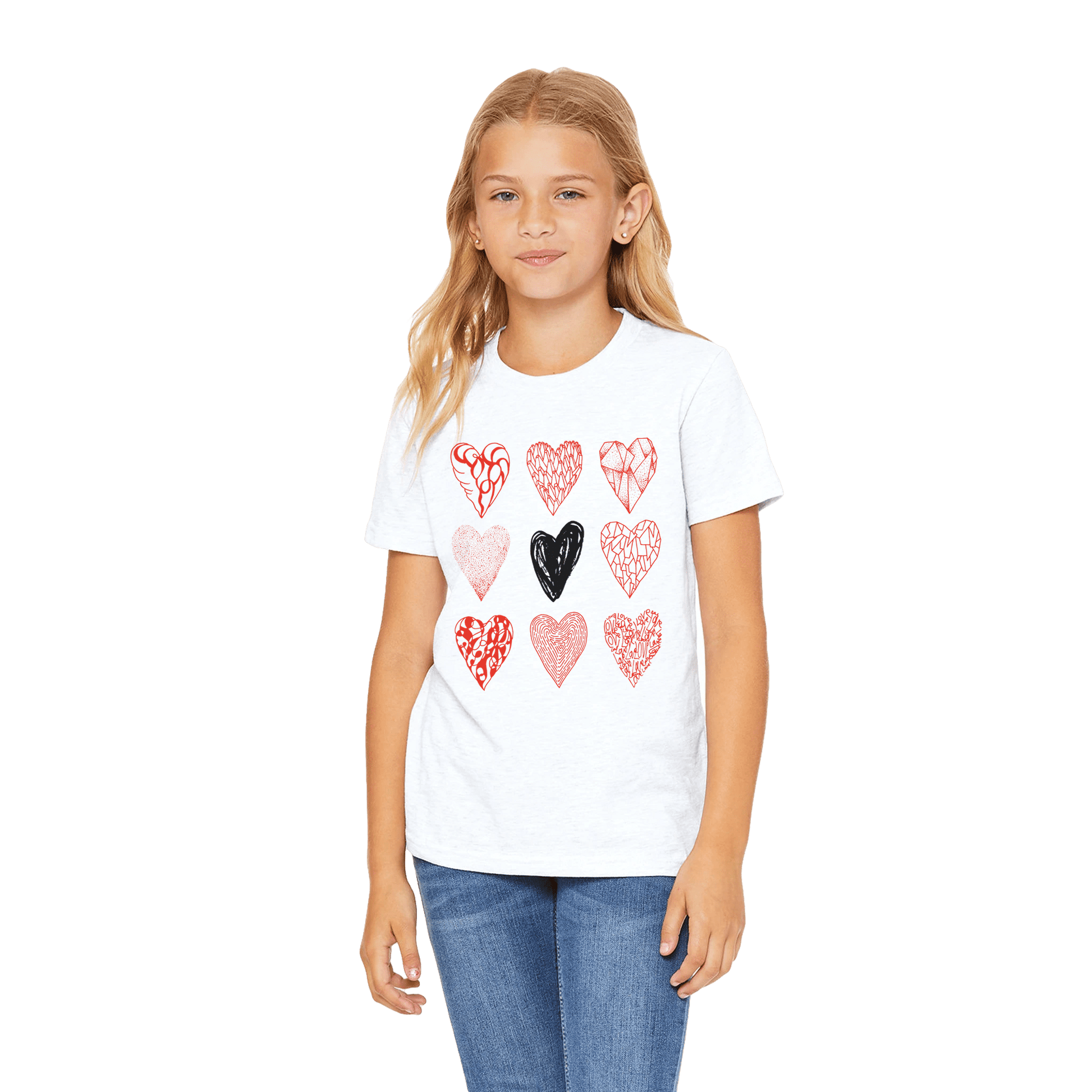Nine of Hearts - Premium Kids Crewneck T-shirt apparel