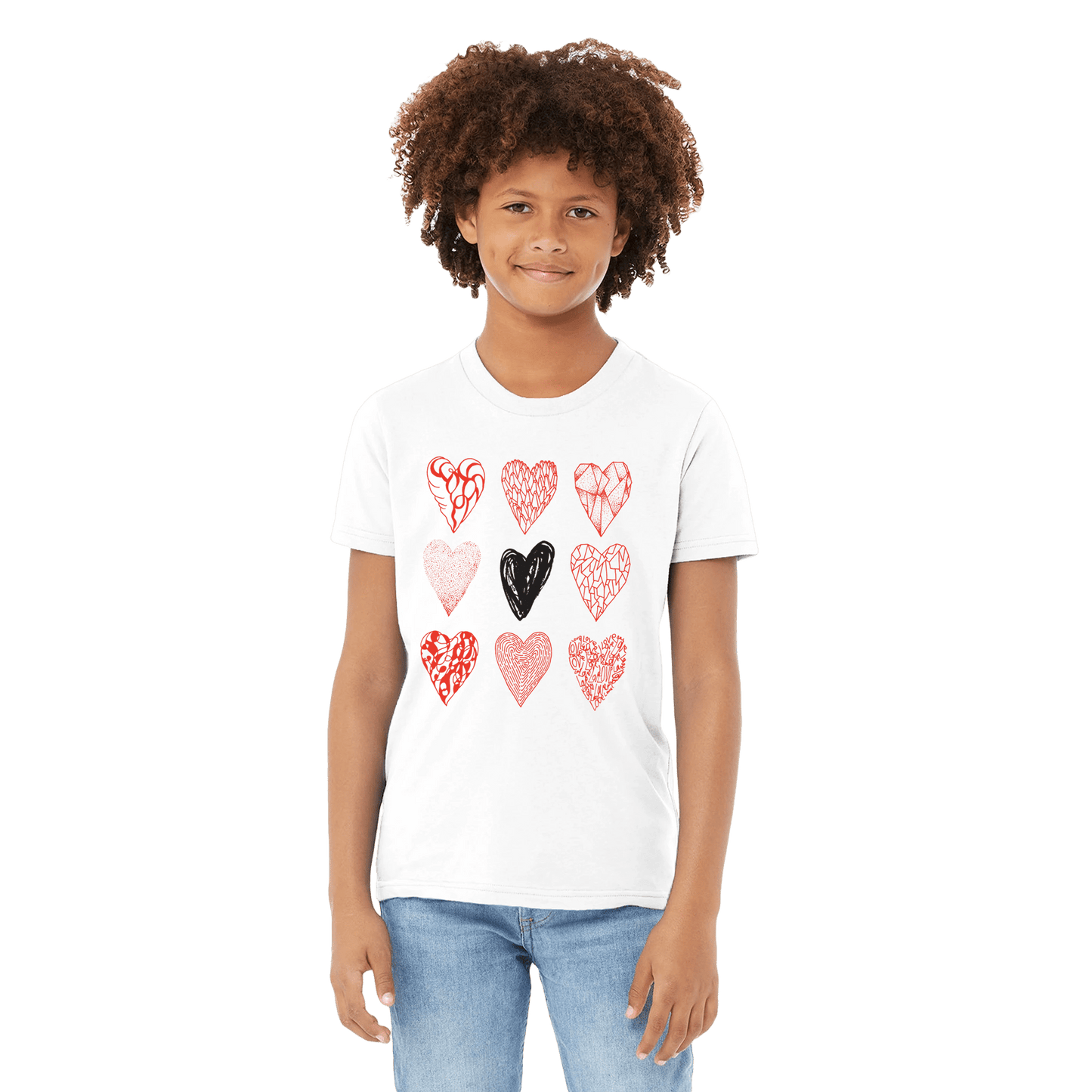 Nine of Hearts - Premium Kids Crewneck T-shirt apparel