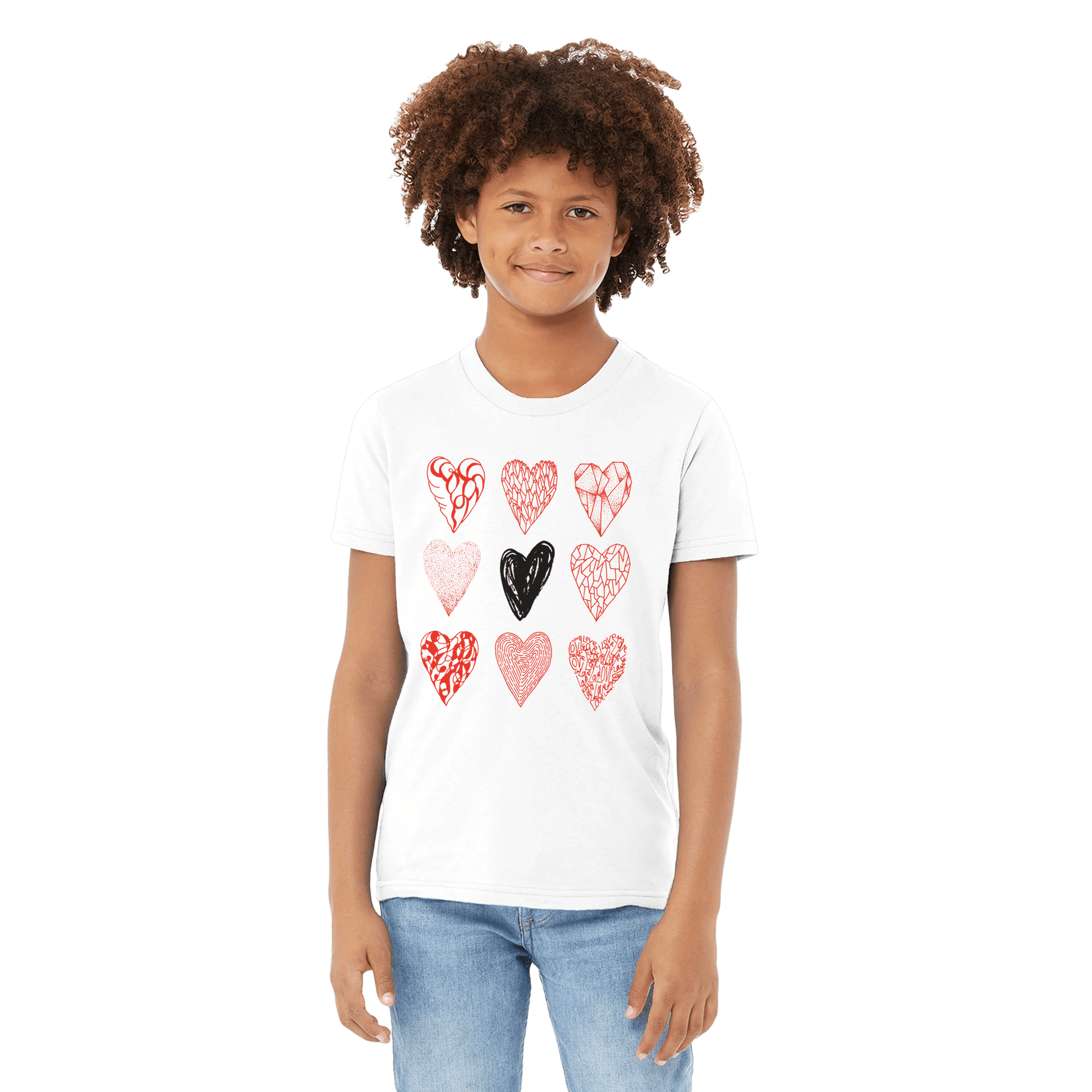 Nine of Hearts - Premium Kids Crewneck T-shirt apparel