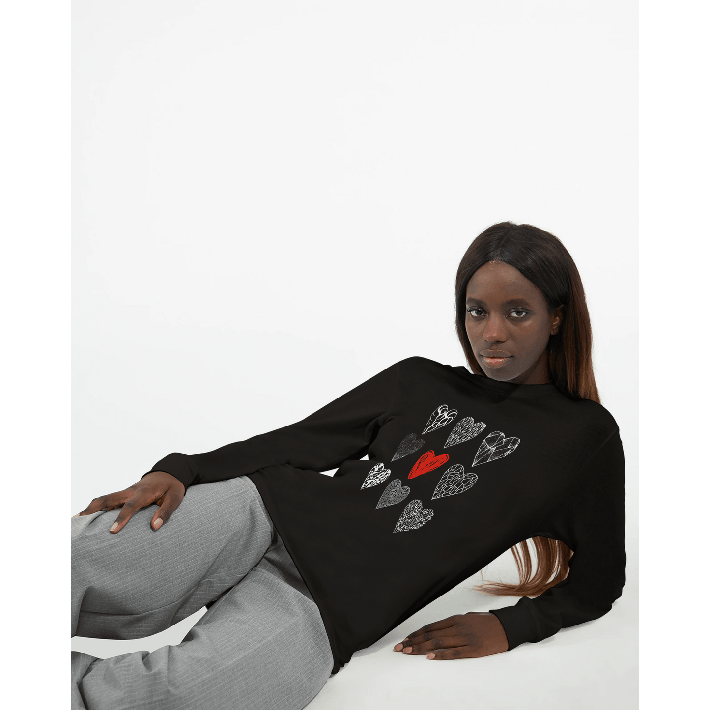 Nine of Hearts - Premium Unisex Longsleeve T-shirt apparel