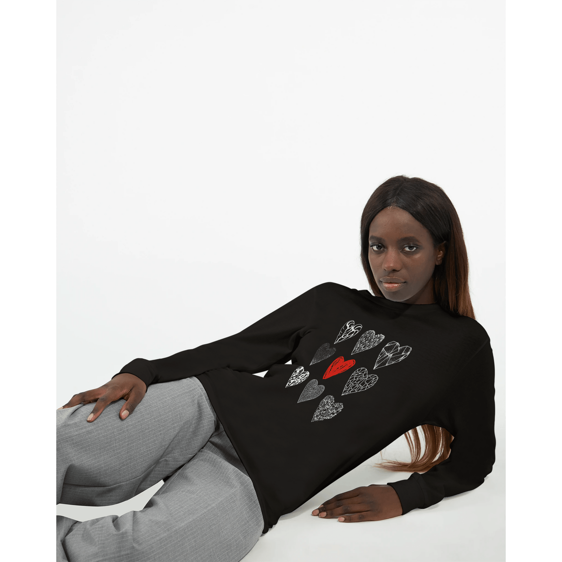 Nine of Hearts - Premium Unisex Longsleeve T-shirt apparel