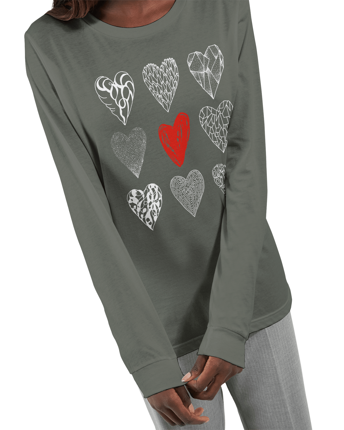 Nine of Hearts - Premium Unisex Longsleeve T-shirt apparel