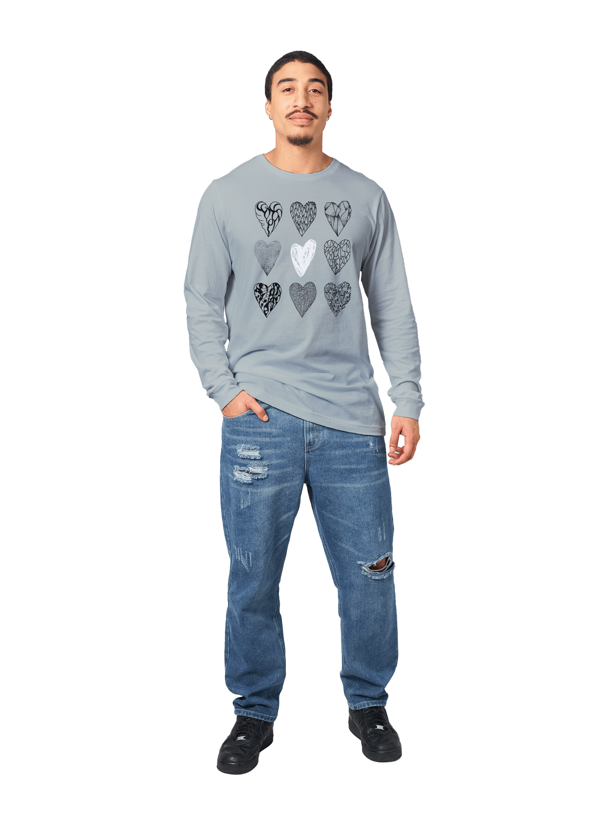 Nine of Hearts - Premium Unisex Longsleeve T-shirt apparel