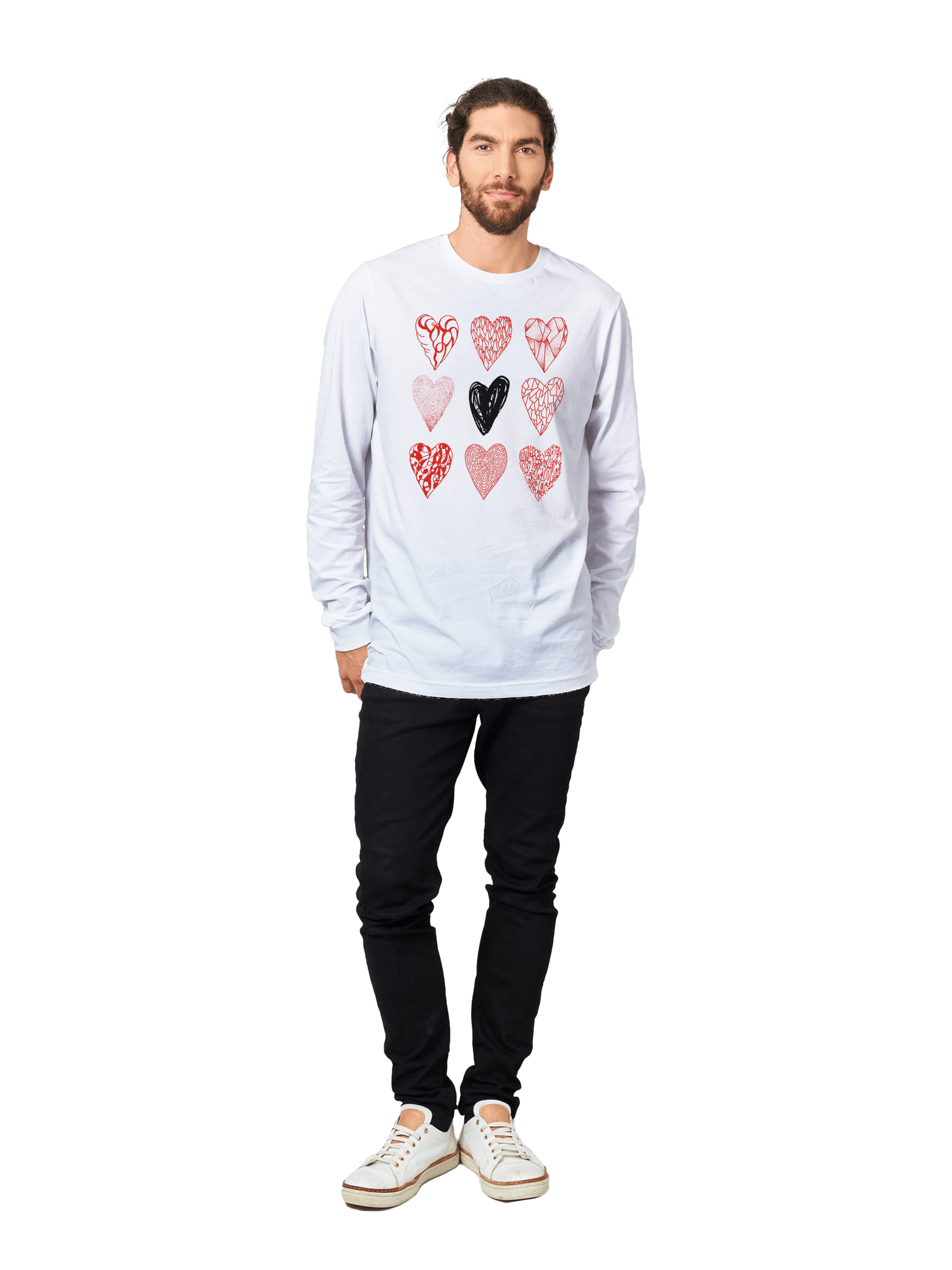 Nine of Hearts - Premium Unisex Longsleeve T-shirt apparel