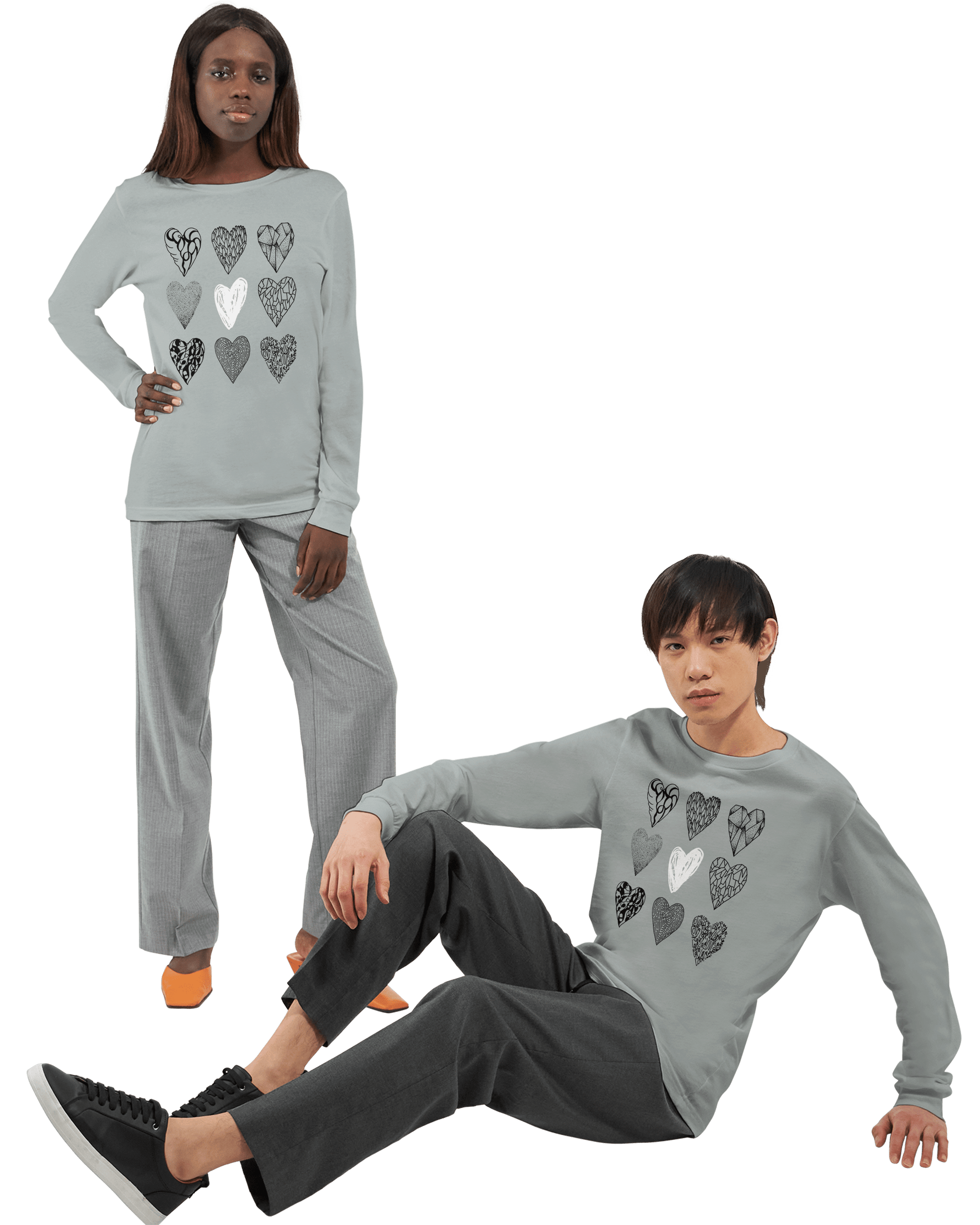 Nine of Hearts - Premium Unisex Longsleeve T-shirt apparel