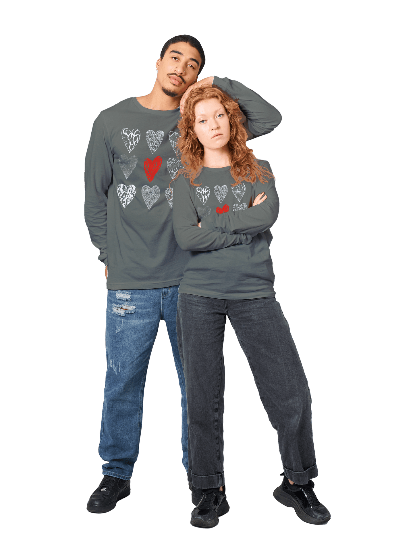 Nine of Hearts - Premium Unisex Longsleeve T-shirt apparel