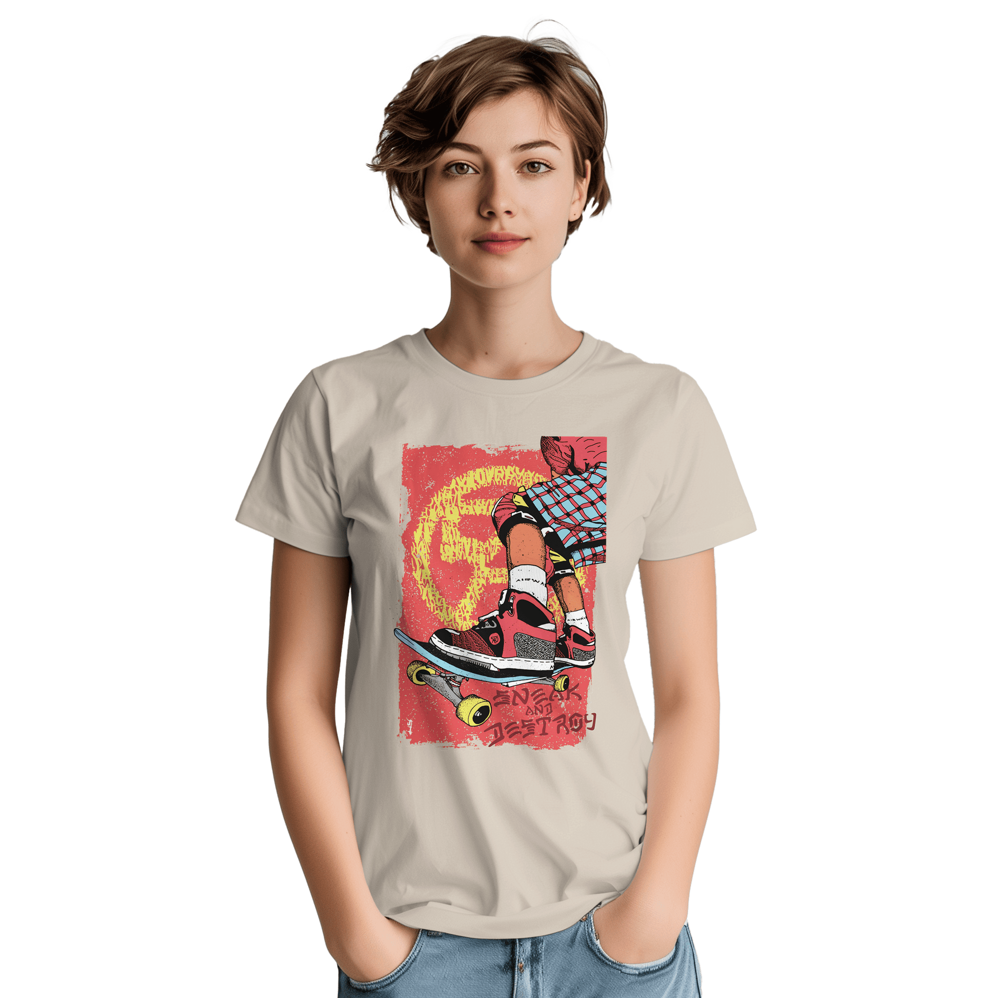 Sneak & Destroy - Heavyweight Unisex Crewneck T-shirt apparel