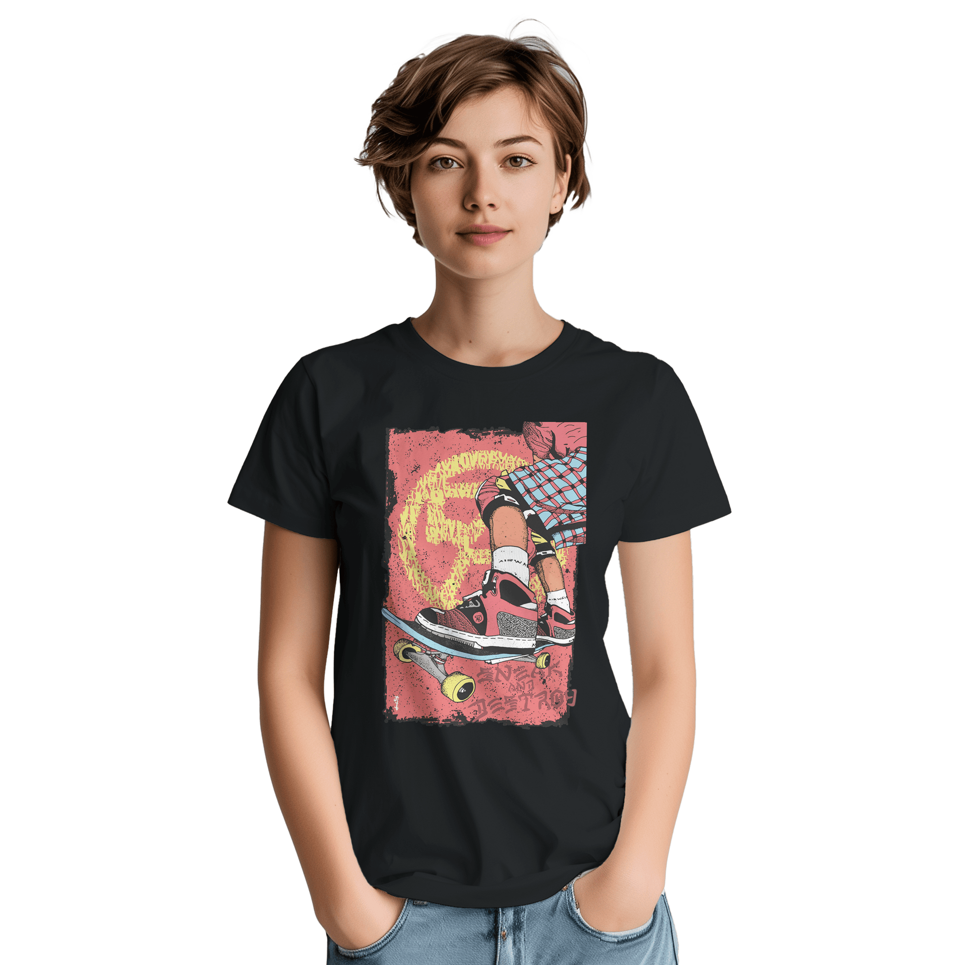 Sneak & Destroy - Heavyweight Unisex Crewneck T-shirt apparel