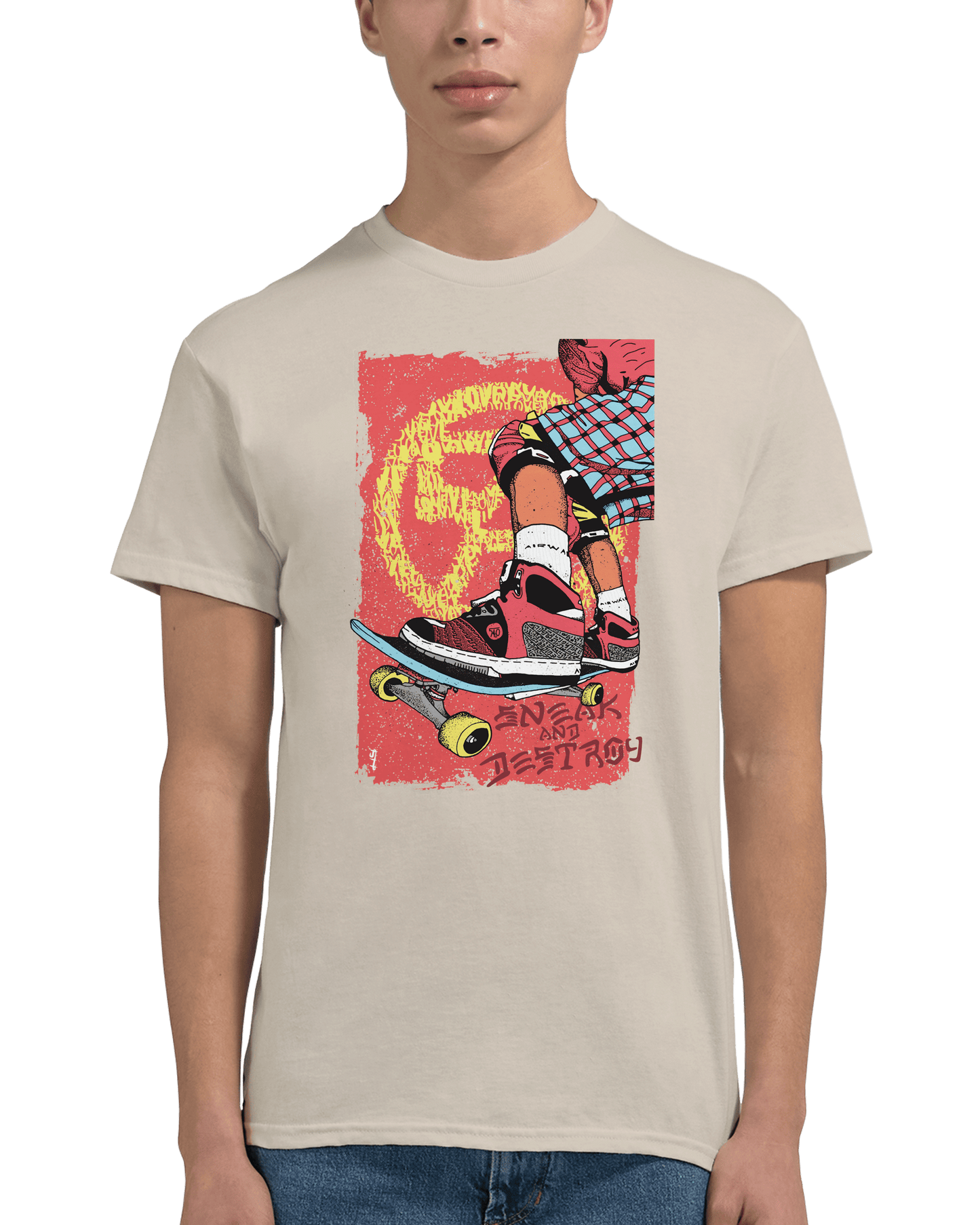 Sneak & Destroy - Heavyweight Unisex Crewneck T-shirt apparel