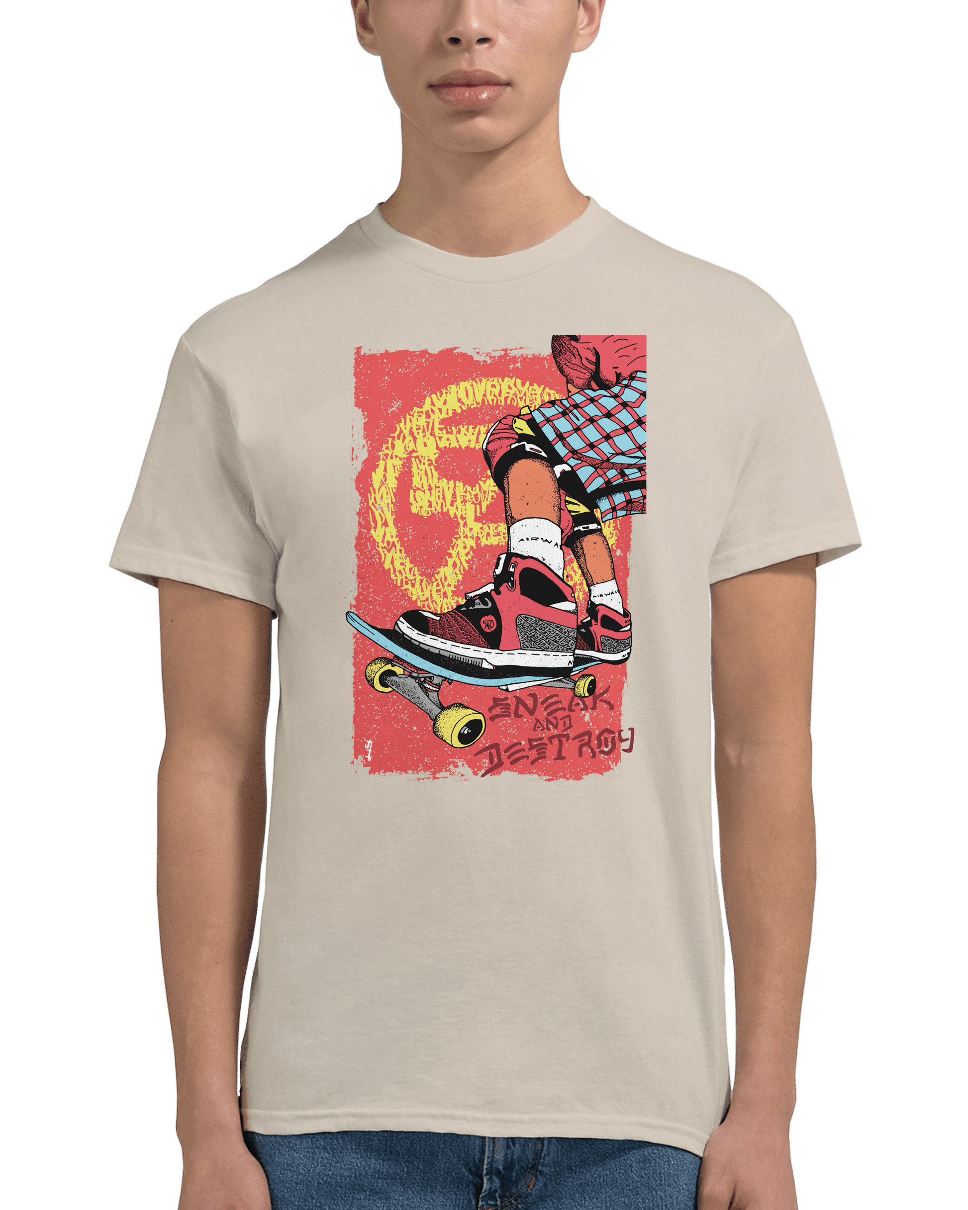 Sneak & Destroy - Heavyweight Unisex Crewneck T-shirt apparel