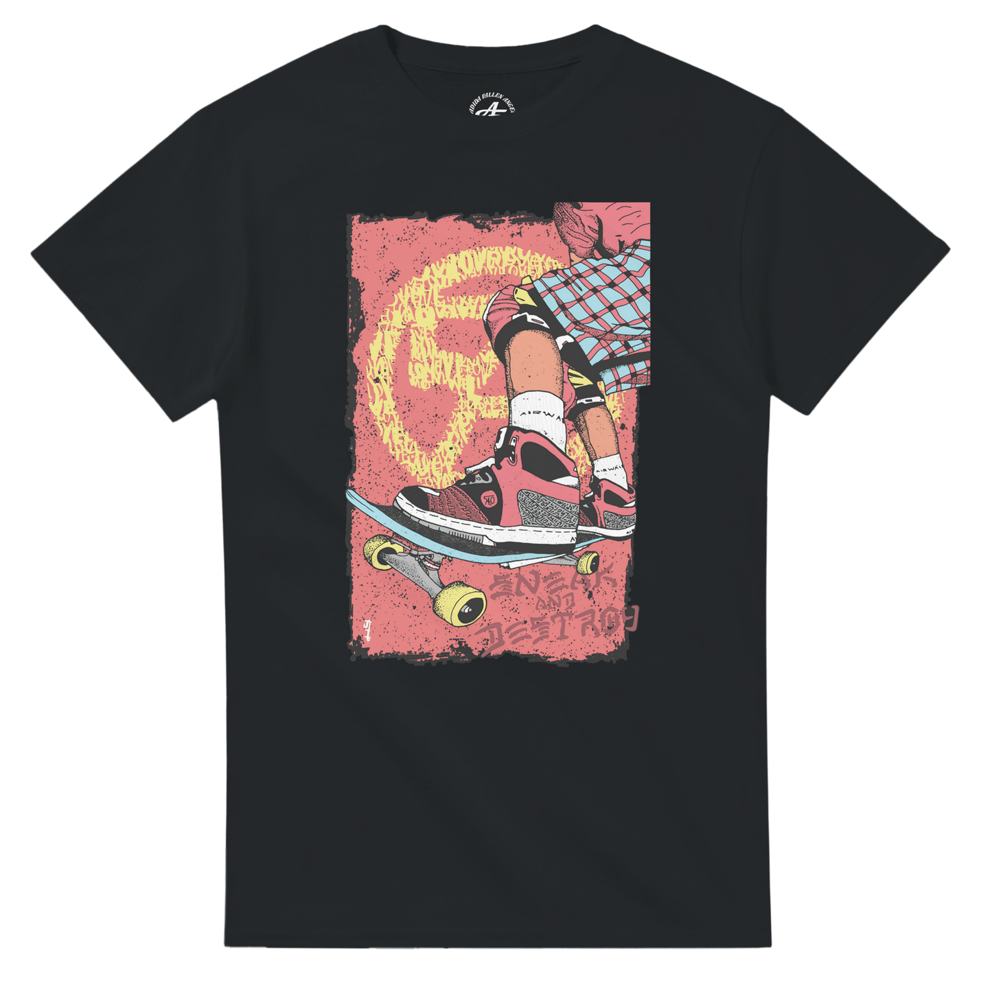 Sneak & Destroy - Heavyweight Unisex Crewneck T-shirt apparel Black / S