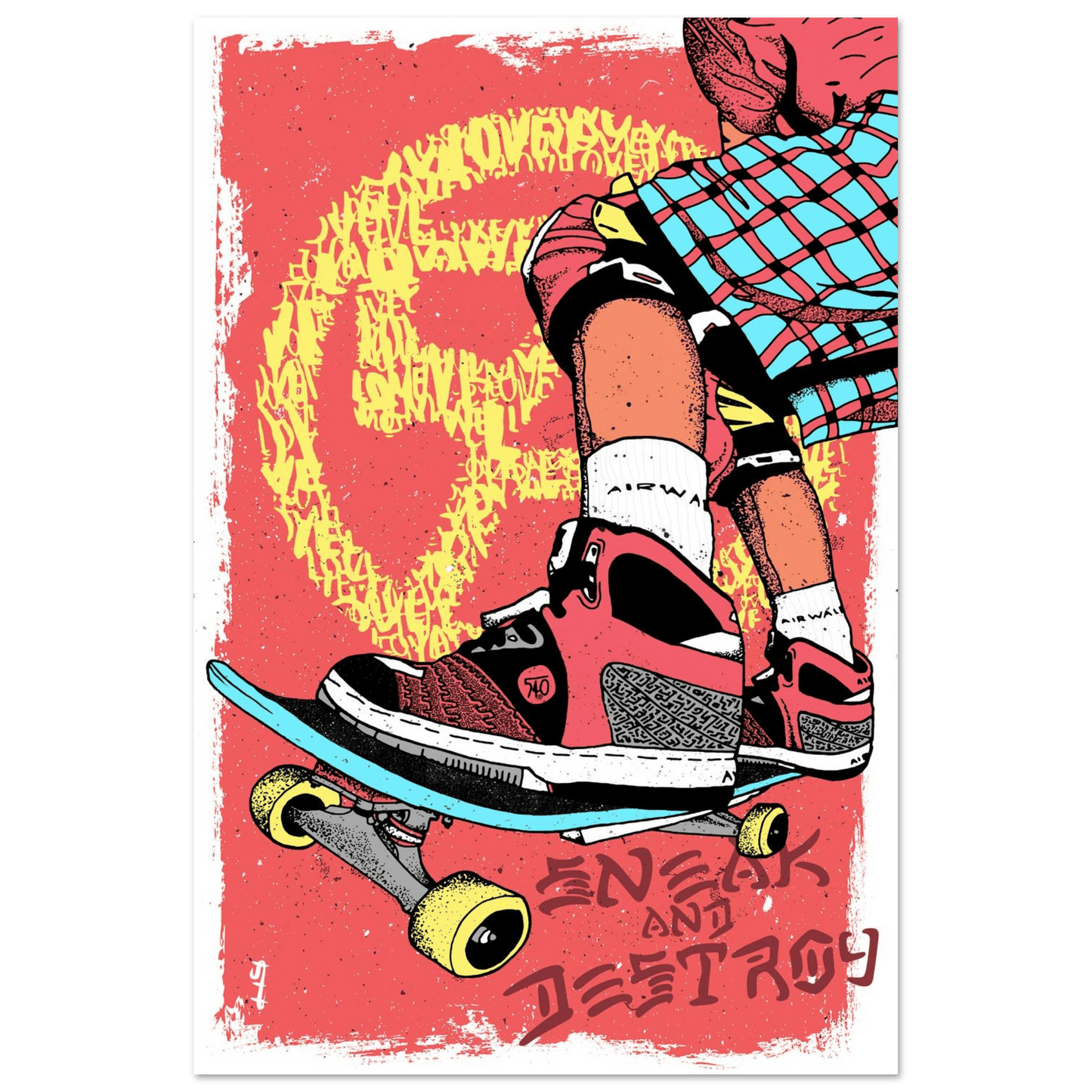 Sneak & Destroy. - Wall art Poster Print Art Prints 40x60 cm / 16x24″ / Fine Art Poster