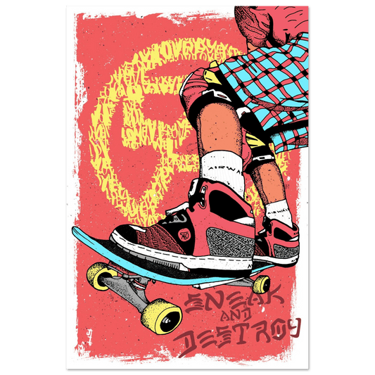 Sneak & Destroy. - Wall art Poster Print Art Prints 60x90 cm / 24x36″ / Fine Art Poster