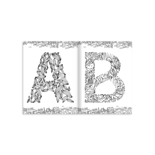 The Alphabet Coloring Book – Handcrafted Designs for Creativity and Fun Print Material