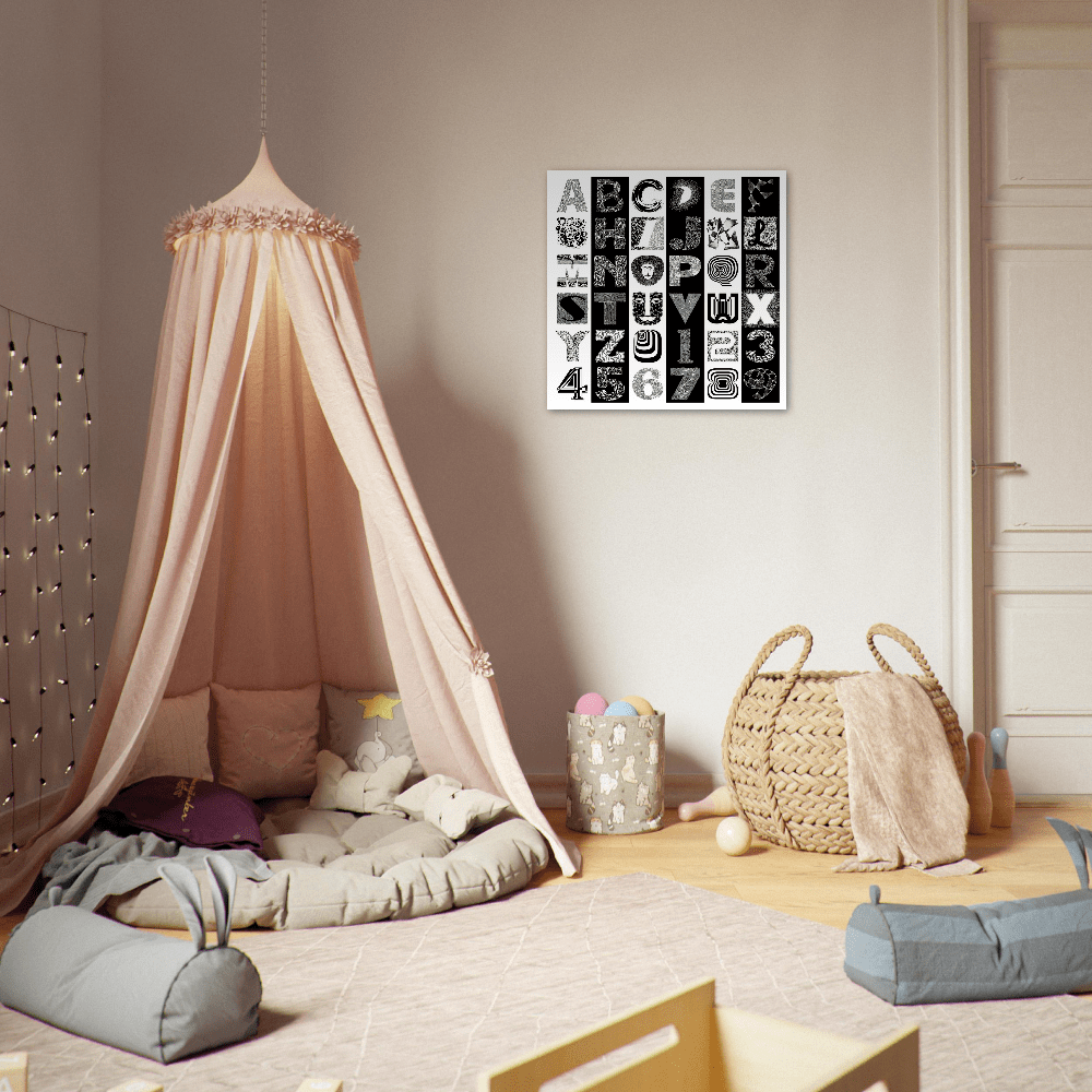 The Alphabet - Typography Lovers Wall Art Art Prints